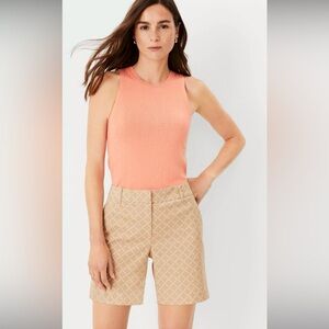 NWT Ann Taylor Metro Checked Shorts Size 10